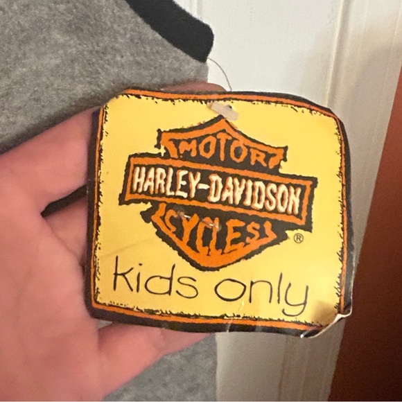 NWT Harley-Davidson gray and black fleece vest Teens 14-16 - Picture 6 of 10
